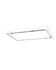 CATA CHAMINE 100CM TETO SIRIN 850m3/h VIDRO BRANCO - SIRIN1000GWH