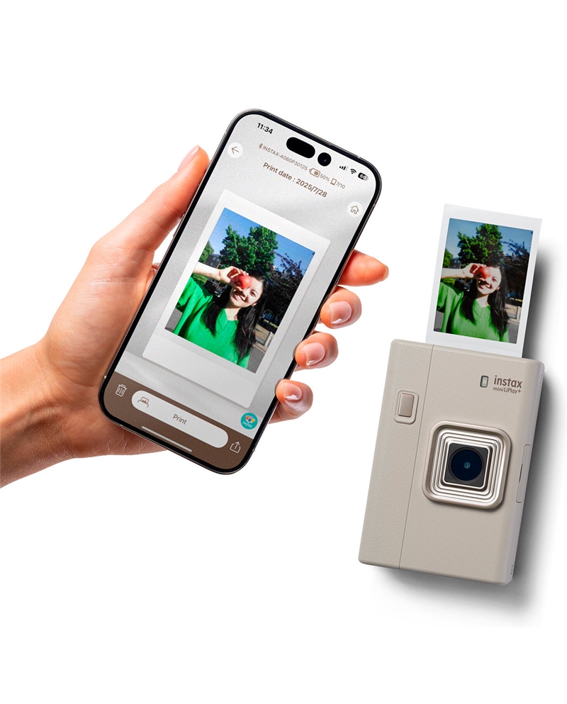 FUJIFILM MAQUINA FOTO INSTAX MINI LIPLAY PLUS BG VN EX D #6 - LIPLAYPLUSBG