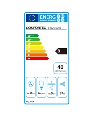 CONFORTEC EXAUSTOR 60CM 400M3H INOX B - CF63G60X