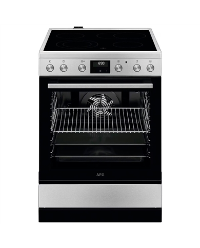 AEG FOGAO 4ZONAS VITRO FORNO 73LT ELETRICO INOX A - CCB6642CBM