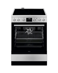 AEG FOGAO 4ZONAS VITRO FORNO 73LT ELETRICO INOX A - CCB6642CBM