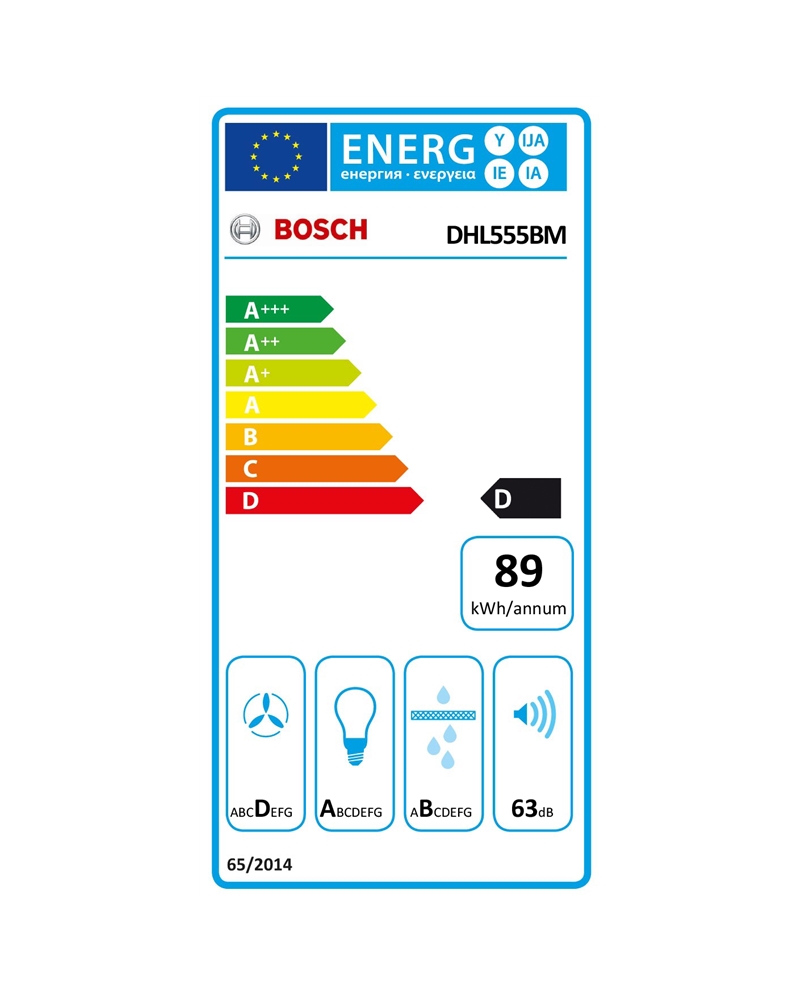 BOSCH EXAUSTOR 53CM MAX604M3/H D #1 - DHL555BM
