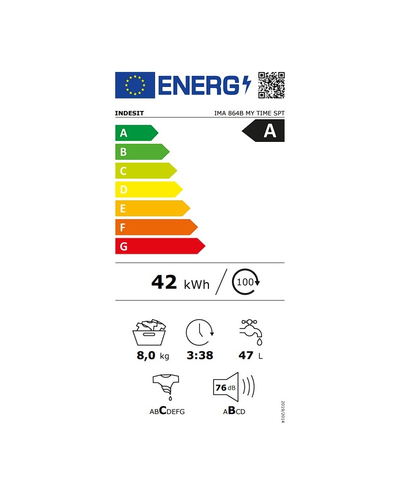 INDESIT MAQUINA ROUPA 8KG 1400RT A
