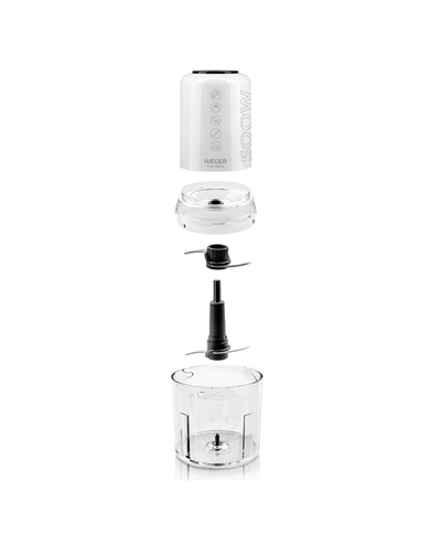 HAEGER PICADORA 500W CAPACIDADE 200GR LAMINA AÇO INOX - CH50S008A