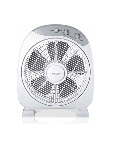 HAEGER VENTOINHA BOX DIAMETRO 30,5CM 45W 3VEL BRANCA - FF012004A