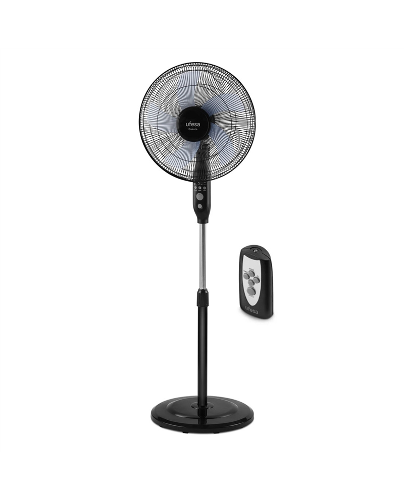 UFESA VENTOINHA DE PE 40CM 3 VELOCIDADES PRETA - DAKOTA