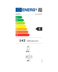 HISENSE FRIGORIFICO 1PT 1856X595X600 NF 372LT LOOK INOX E #1 - RL3K370SAIE1
