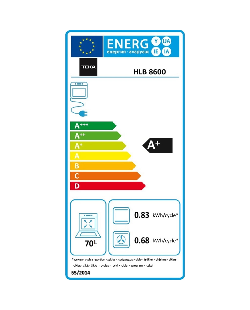 TEKA FORNO MULTIF SURRONDTEMP 71LT  PRETO A+ #1 - HLB8600BK