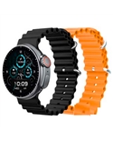 DCU SMARTWATCH BOSTON BLUET. 2PULSEIRAS PRETO/LARANJA - 34157018