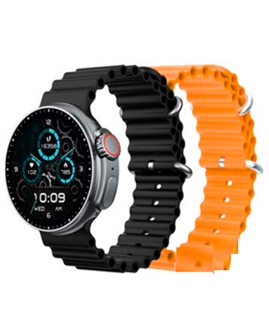 DCU SMARTWATCH BOSTON BLUET. 2PULSEIRAS PRETO/LARANJA - 34157018