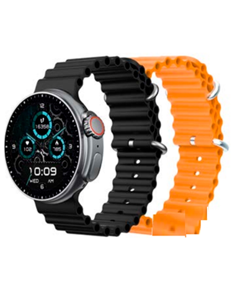 DCU SMARTWATCH BOSTON BLUET. 2PULSEIRAS PRETO/LARANJA - 34157018