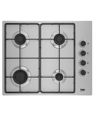 BEKO PLACA 4 GAS 60CM S/ISQUEIRO VALVULA SEGURANÇA INOX - HIGG64103SX