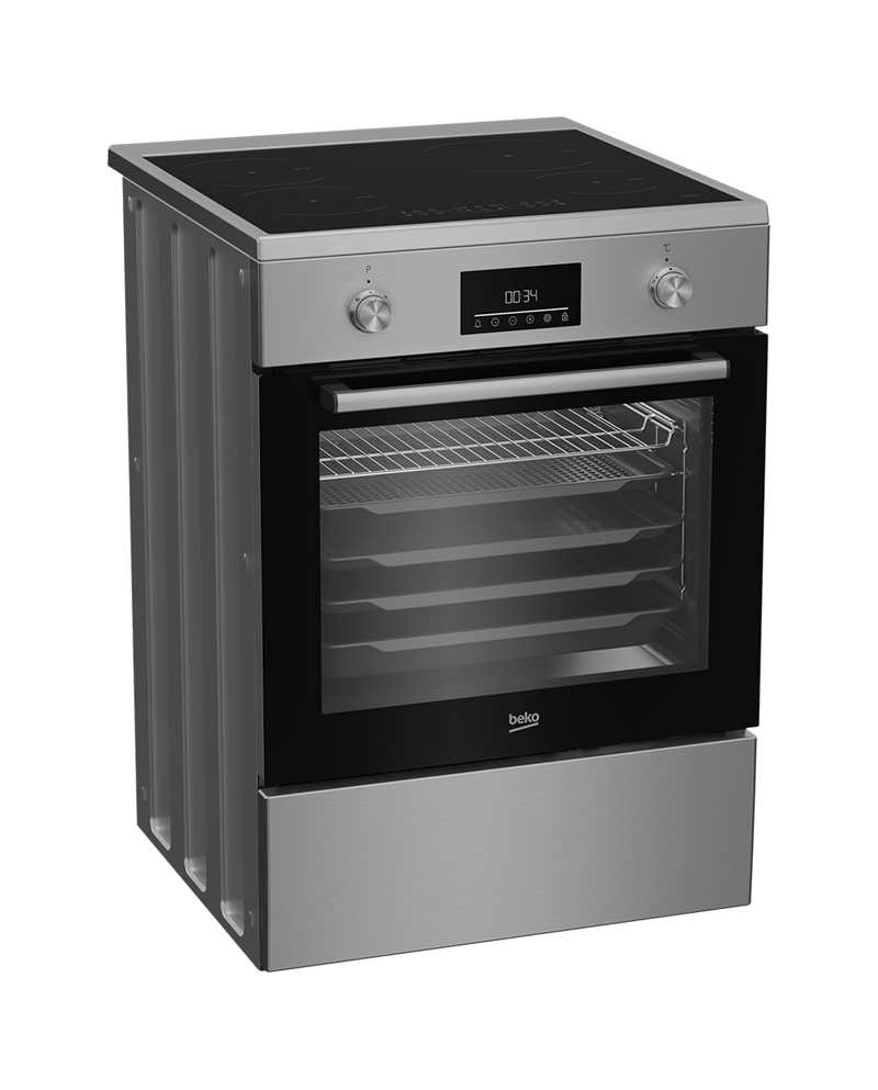 BEKO FOGAO 60X60CM PLACA INDUÇAO 4ZONAS FORNO MULTIF INOX A #5 - FBMA6930GX