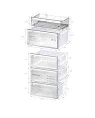 BOSCH COMBINADO 1860X600X660MT NF 321LT INOX C #7 - KGN362ICF