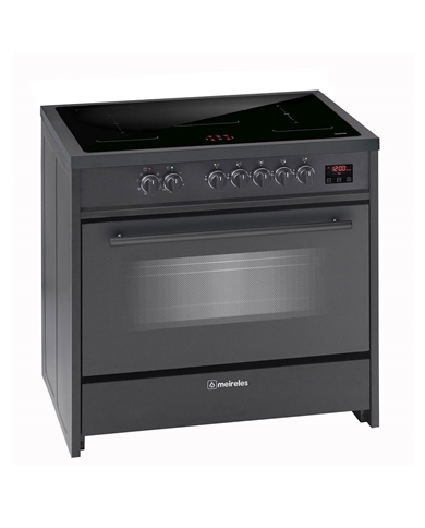 MEIRELES FOGAO 90CM INDUÇAO FORNO MULTIF. PRETO A - E913BL