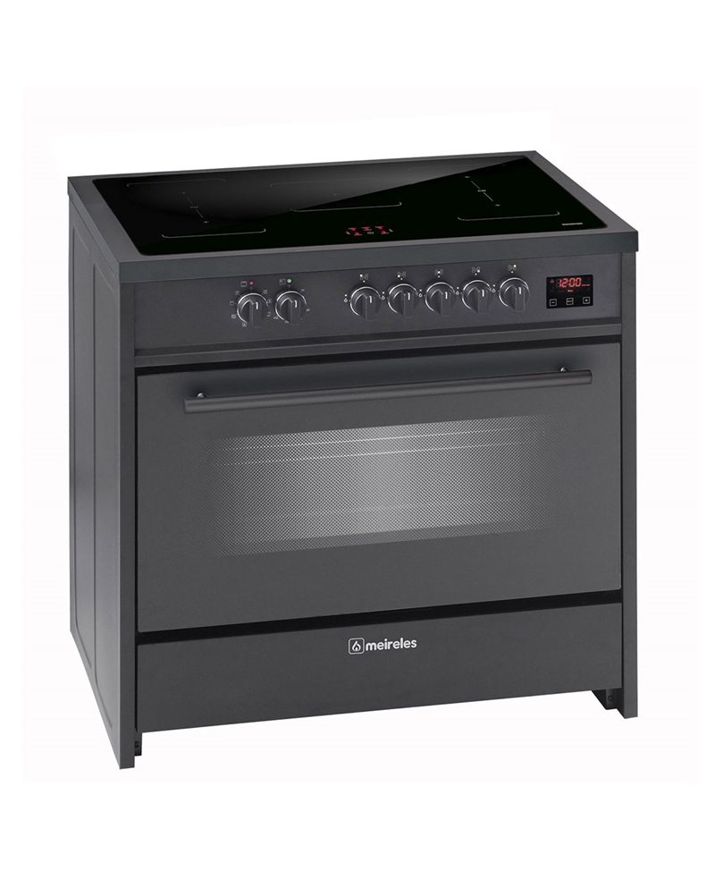 MEIRELES FOGAO 90CM INDUÇAO FORNO MULTIF. PRETO A - E913BL