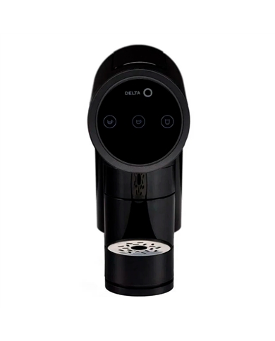 DELTA Q MAQUINA CAFE + MILQ BATEDOR DE LEITE QIT ICONIQ PRET - QITICONIQPRETA