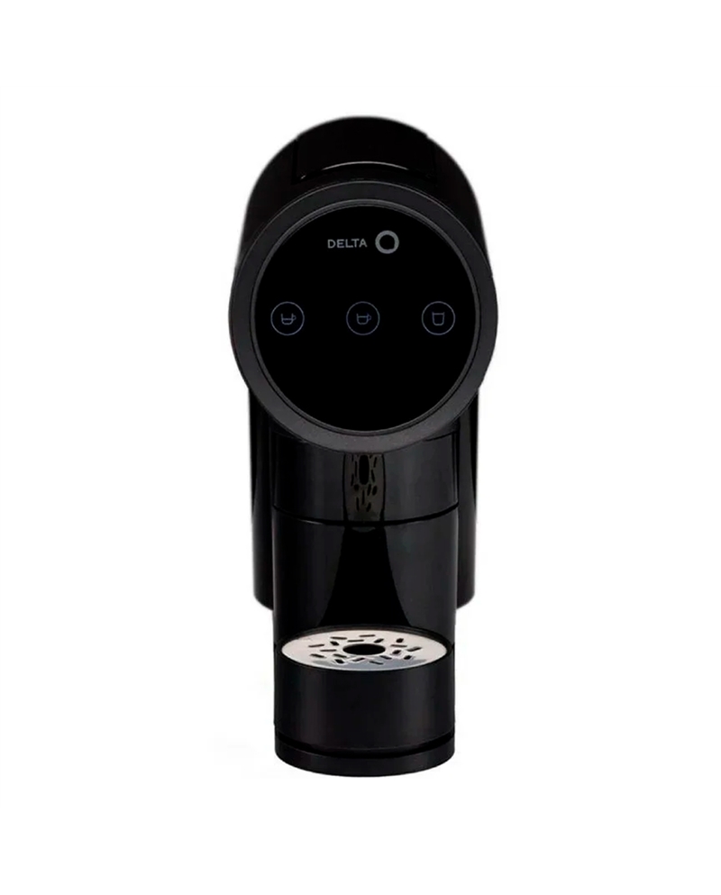 DELTA Q MAQUINA CAFE + MILQ BATEDOR DE LEITE QIT ICONIQ PRET - QITICONIQPRETA