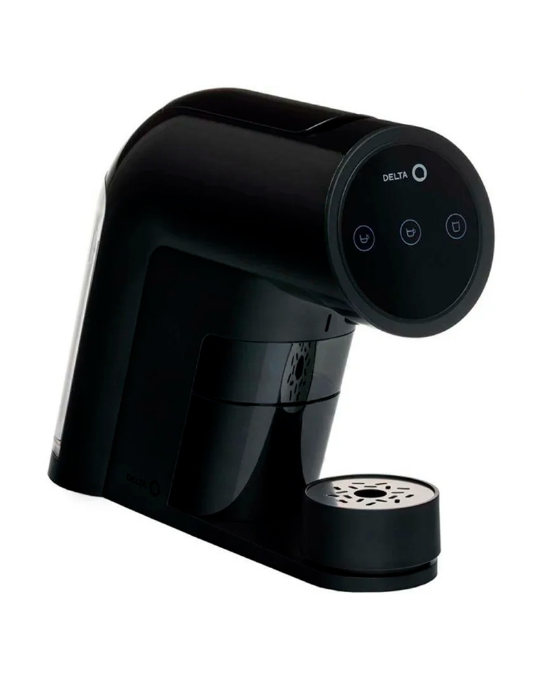 DELTA Q MAQUINA CAFE + MILQ BATEDOR DE LEITE QIT ICONIQ PRET #1 - QITICONIQPRETA
