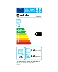 MEIRELES FORNO VENTILADO 9 FUNÇOES 70LT INOX A+ - MF7900X