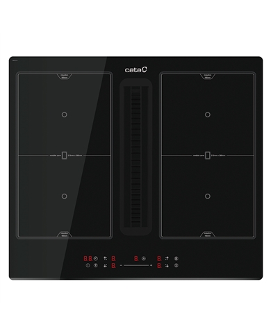 CATA PLACA INDUÇAO 4ZONAS C/EXAUSTAO 60CM FLEX - IAS6024