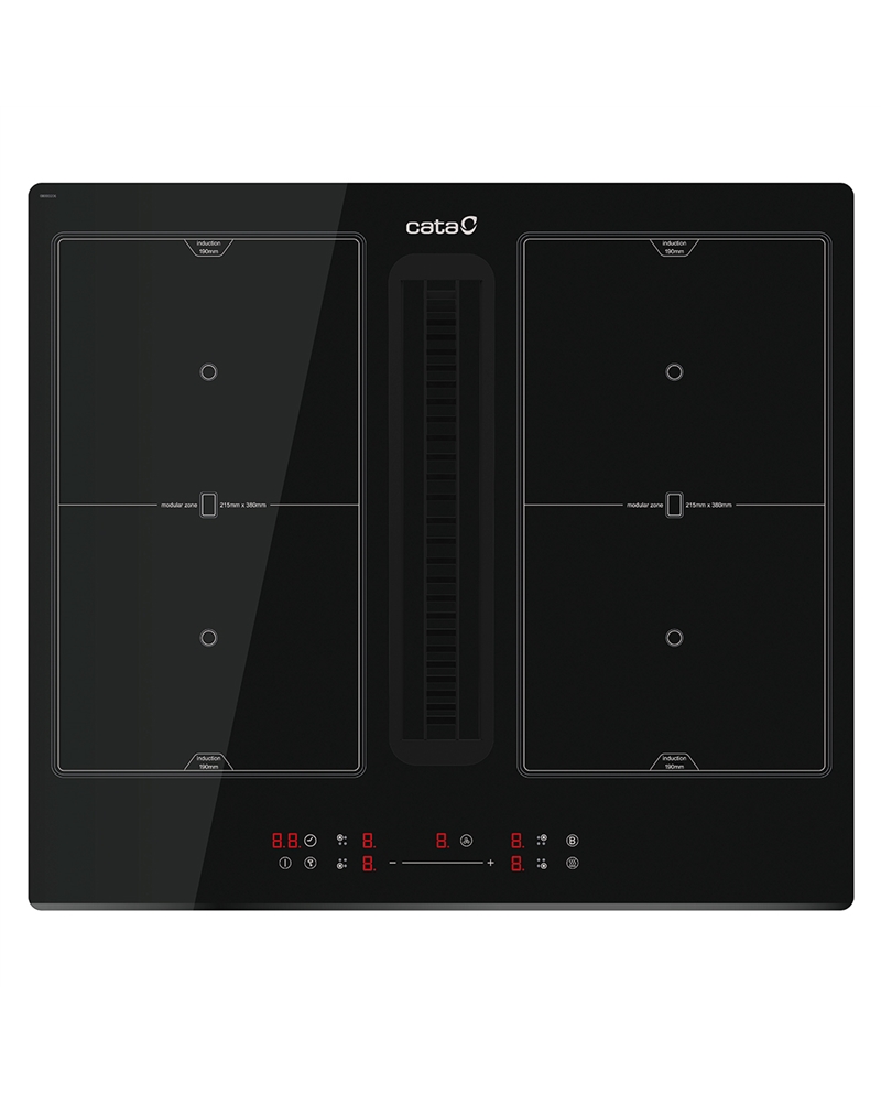 CATA PLACA INDUÇAO 4ZONAS C/EXAUSTAO 60CM FLEX - IAS6024