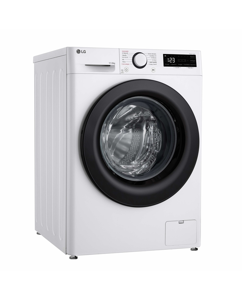 LG MAQUINA LAVAR 11KG E SECAR 6KG 1400RT AIDD STEAM A - F4DR5011S6W