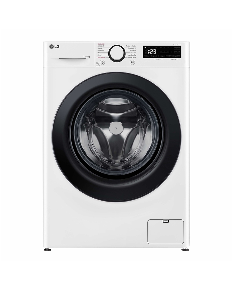 LG MAQUINA LAVAR 11KG E SECAR 6KG 1400RT AIDD STEAM A #2 - F4DR5011S6W
