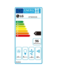 LG EXAUSTOR 60CM MAX 600M3/H INOX C #6 - HT3Z2413S