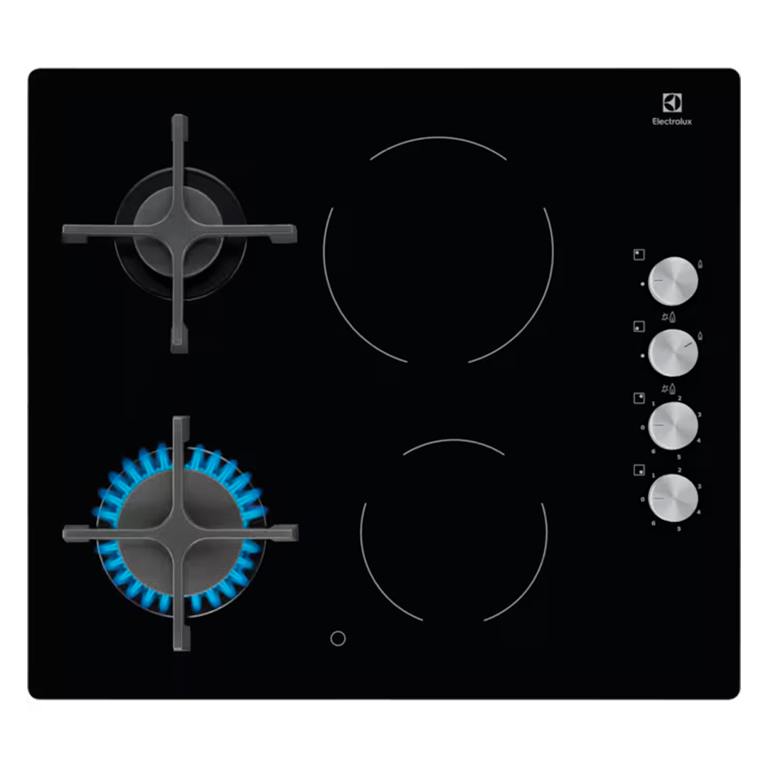 ELECTROLUX PLACA 58CMS CRISTALGAS 2+2 COMANDOS LATERAIS