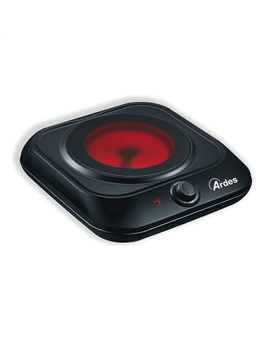 ARDES PLACA CERAMICA VITRO 1 ZONA 1200W PRETA - AR1F401
