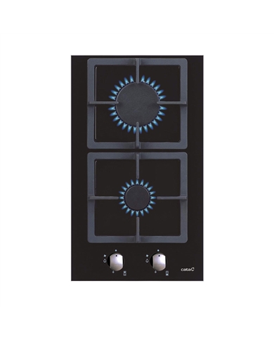 CATA PLACA DOMINO CRISTAL GAS 30CM - SCI3002BK