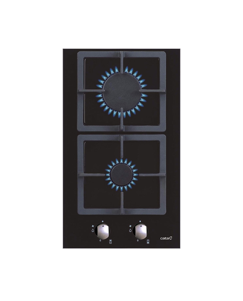 CATA PLACA DOMINO CRISTAL GAS 30CM - SCI3002BK