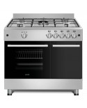 JUNEX FOGAO 90X60CM 5GAS 1WOK BUT FORNO MAXI 109LT INOX