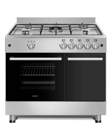 JUNEX FOGAO 90X60CM 5GAS 1WOK BUT PORTA BOTIJA INOX