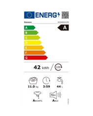 SIEMENS MAQUINA ROUPA 11KG 1600RT BRANCO C/PAINEL PRETOA #1 - WG66B2A2ES