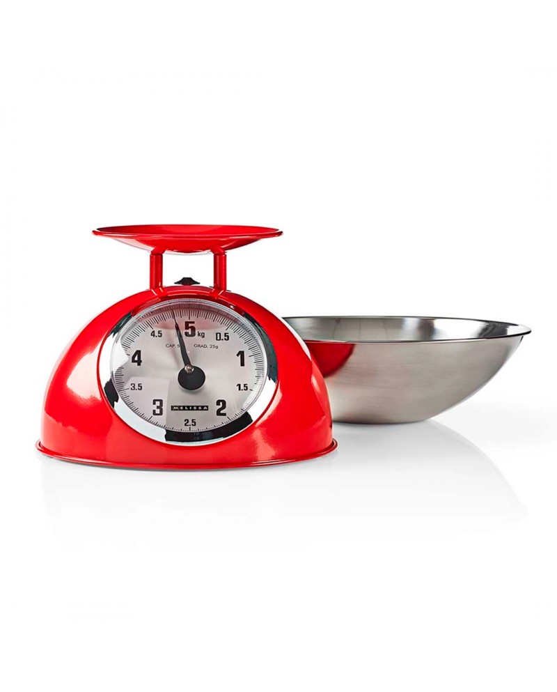 MELISSA BALANÇA COZINHA RETRO MAX 5KG VERMELHA