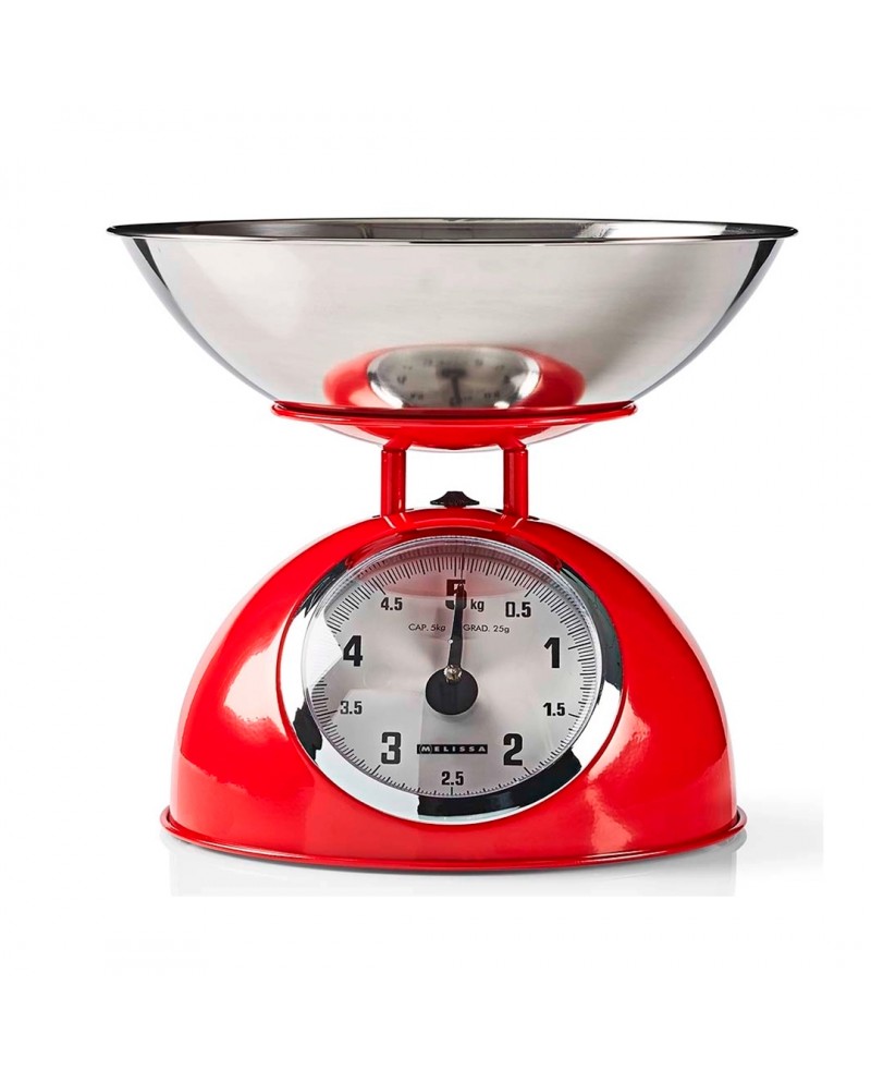 MELISSA BALANÇA COZINHA RETRO MAX 5KG VERMELHA