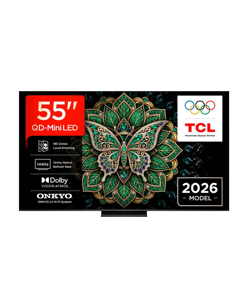 TCL QLED 55" 4K UHD GOOGLE TV 4HDMI 1USB E - 55C6KPRO