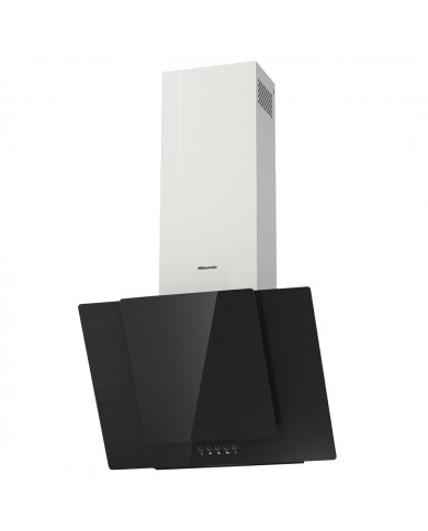 HISENSE CHAMINE 60CM 650M3H VIDRO PRETO INOX (B)