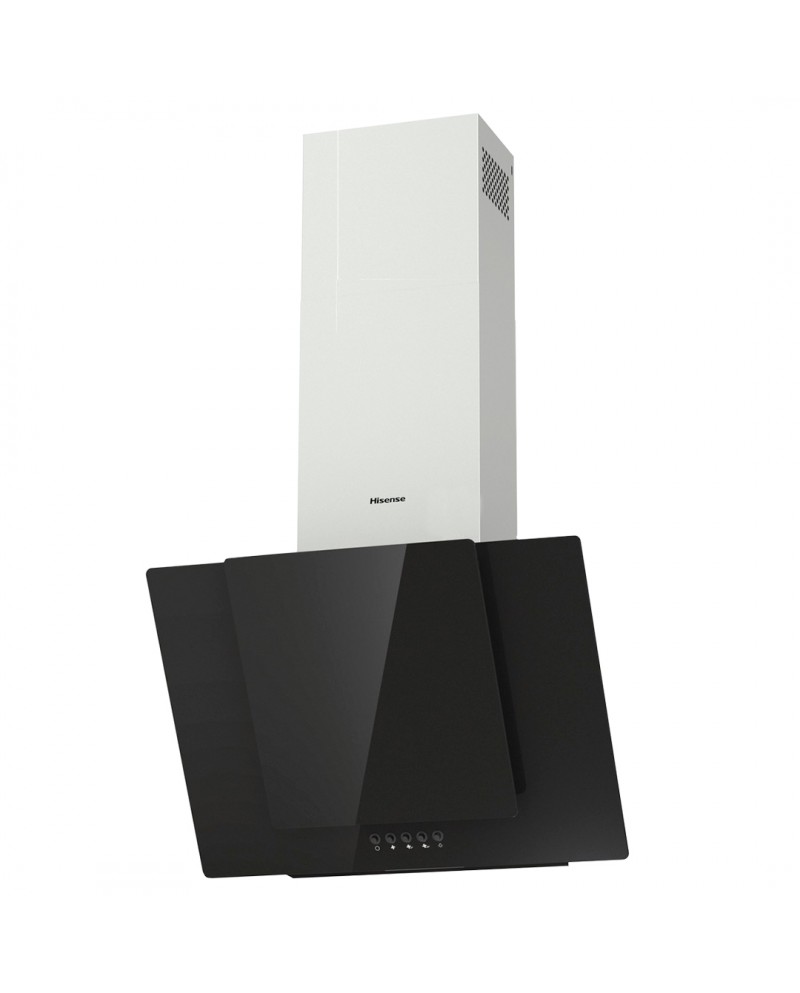 HISENSE CHAMINE 60CM 650M3H VIDRO PRETO INOX (B)