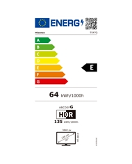 HISENSE QLED 55" 4K UHD SMARTTV 3HDMI 2USB E - 55A7S