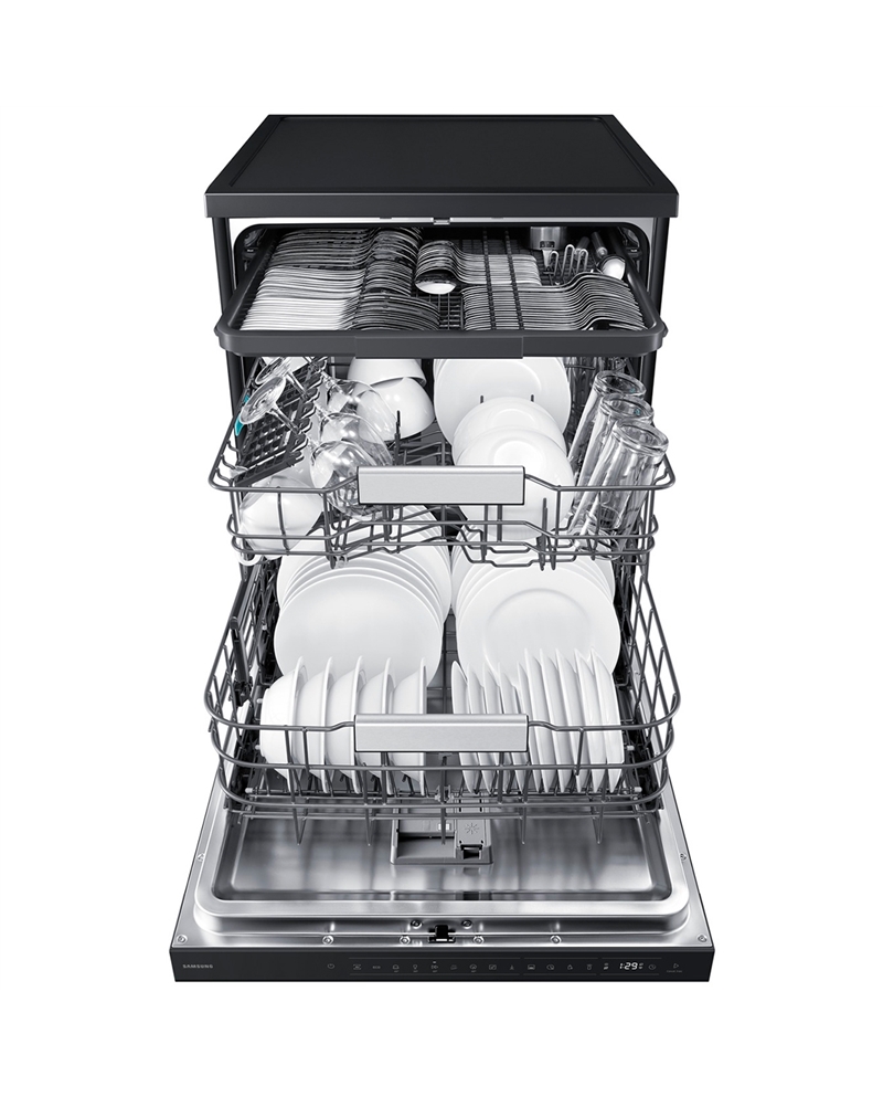 SAMSUNG MAQUINA LOUÇA 9PROG 14TALHERES PRETO ESCOVADOA #4 - DW80H73YAFFU1