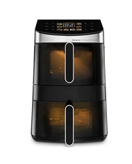 UFESA FRITADEIRA S/OLEO 11LT AIRE FRYER 2GAVETAS PRETA - FLAMINGODUO