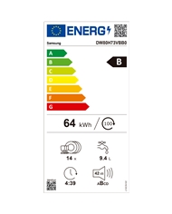 SAMSUNG MAQUINA LOUÇA INTEG 9PROG 14TALH. B #1 - DW80H73VBB0U1