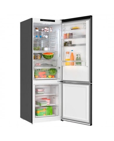 BOSCH COMBINADO 2030x600x665 NF 363LT PT VIDRO PRETO C