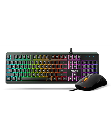 KROM TECLADO E RATO GAMING RGB LIGHTING COMBO - KALEIDO