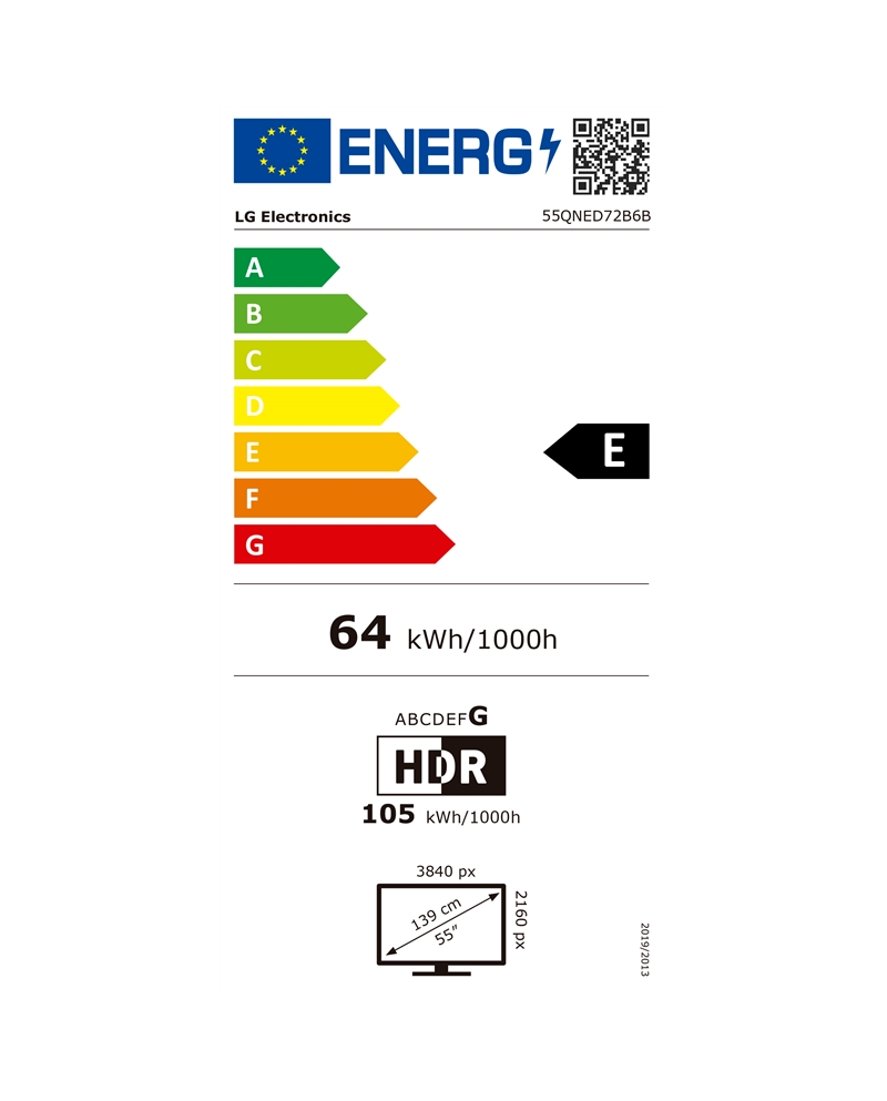 LG LED QNED 55" 4K AI SMARTTV WEBOS 3HDMI 1USB E #1 - 55QNED72B6B