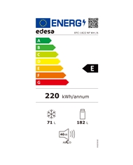 EDESA FRIGORIFICO 2PT 1720X600X605 304LT BRANCO E #1 - EFT1722STWH