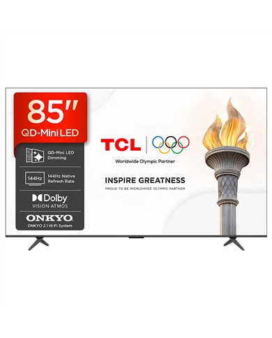 TCL QLED 85" 4K UHD GOOGLE TV 4HDMI 1USB E - 85P8L
